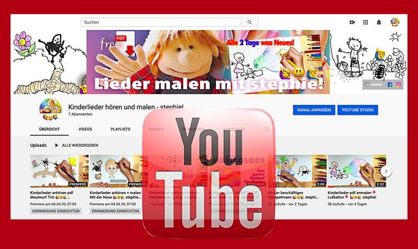 Kinderlieder singen und anmalen mit stephie! auf YouTube
